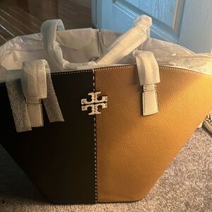 Tory Burch McGraw Shopper Tote in color block!